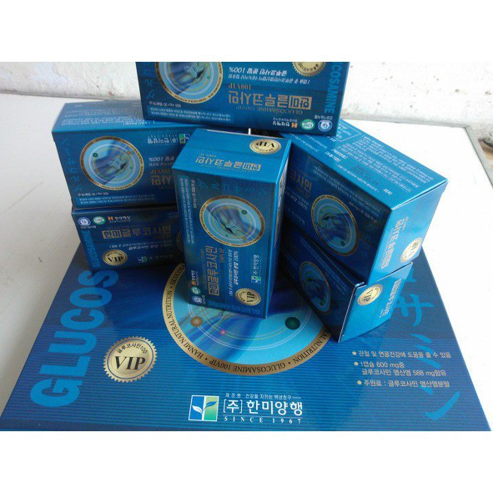 VIÊN UỐNG BỔ KHỚP GLUCOSAMIN 100 VIP HANMI NỘI ĐỊA HÀN QUỐC [HỘP 180 VIÊN]