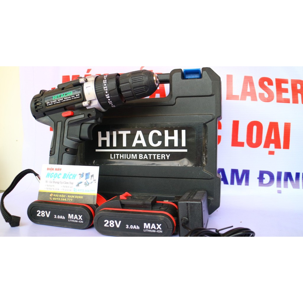 [Có Búa] Máy Khoan Pin 28v Pin Trâu