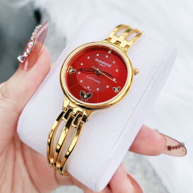 Đồng hồ nữ SUNRISE 9012 full hộp chính hãng, kính Sapphire chống xước, chống nước