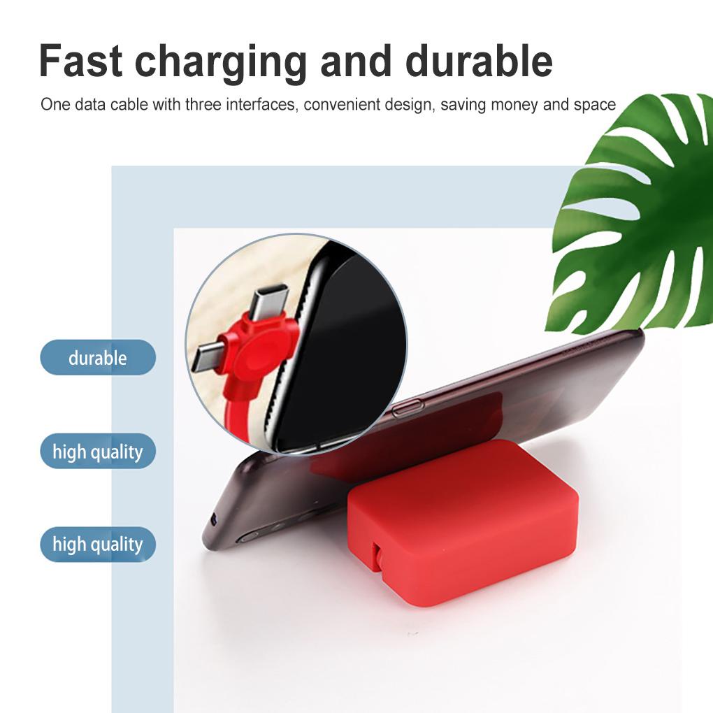 Giá Đỡ Cáp Sạc / Điện Thoại 3 Trong 1 Có Thể Thu Gọn Tiện Dụng