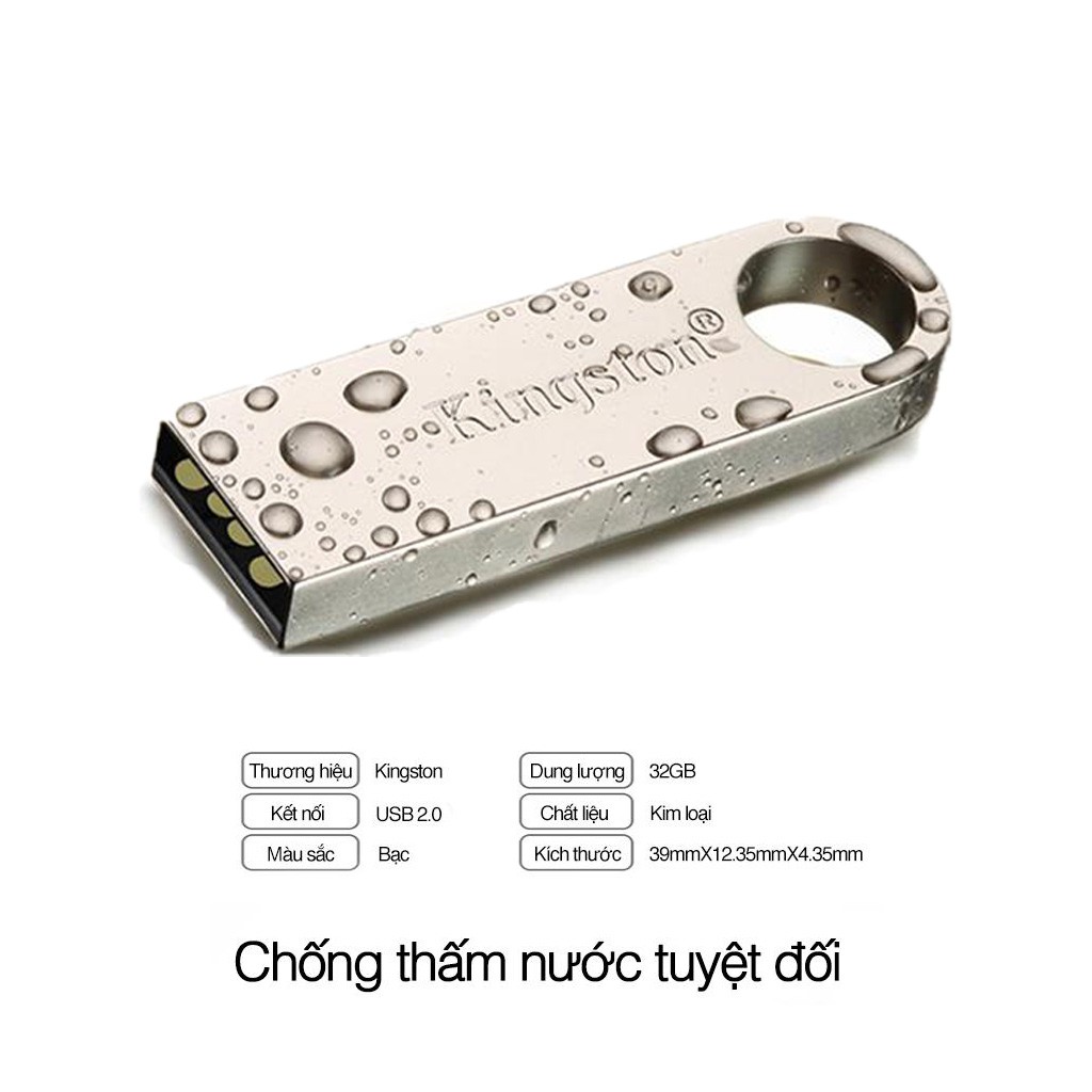 USB 64GB /32GB /16GB SE9 vỏ thép xịn, chống nước - USB Kingston 8GB /4GB | Bảo hành 2 Năm