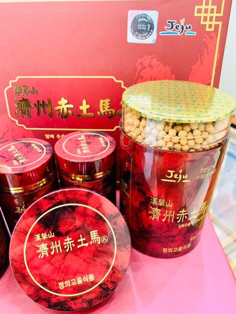 [ HÀNG MỚI VỀ ] Cao Ngựa Đảo JEJU Hàn Quốc, Hộp 4 lọ(760gr)