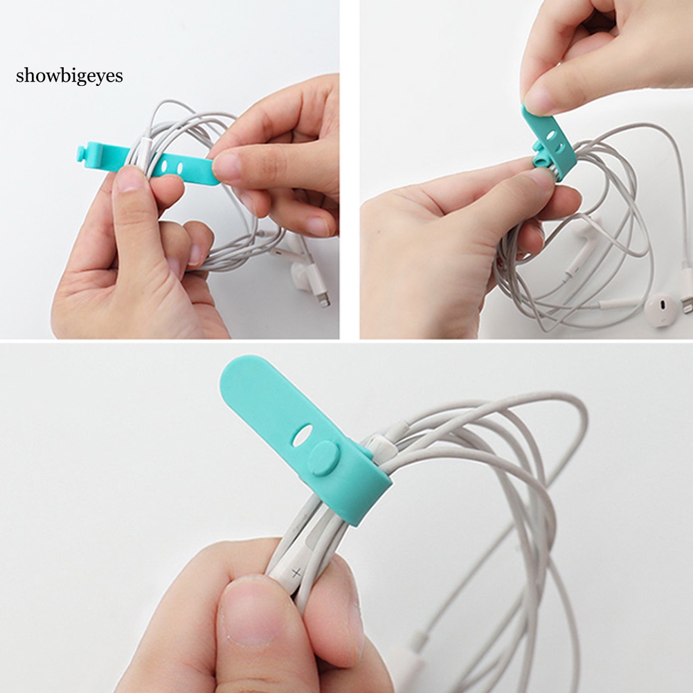 Set 4 Dụng Cụ Giữ Dây Cáp Bằng Silicone Tiện Dụng