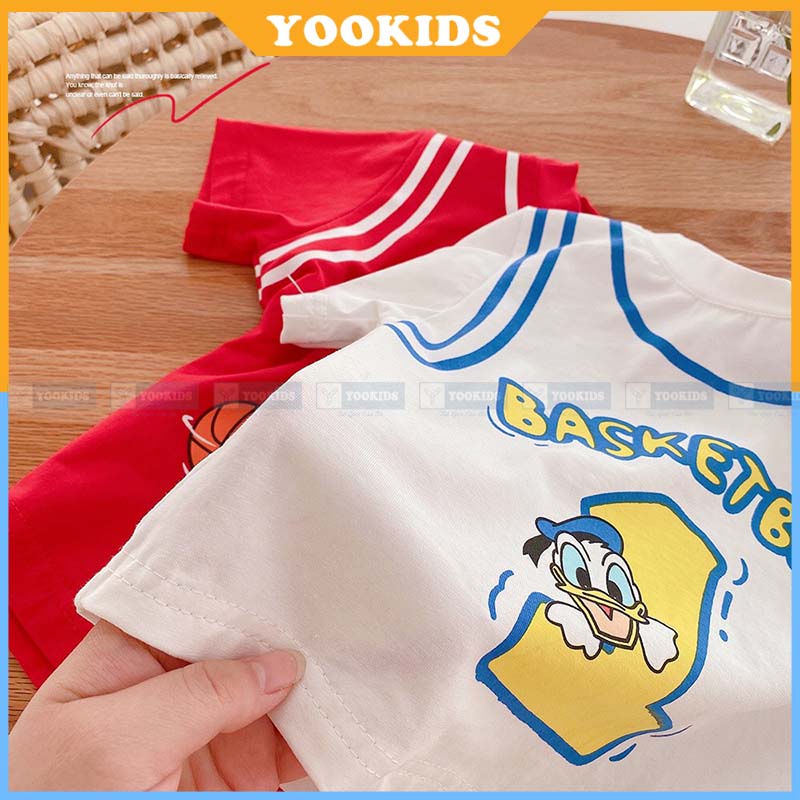 Đồ bộ cho bé gái bé trai YOOKIDS chất cotton thấm hút mồ hôi phong cách thể thao năng động cho bé 0 1 2 3 4 tuổi