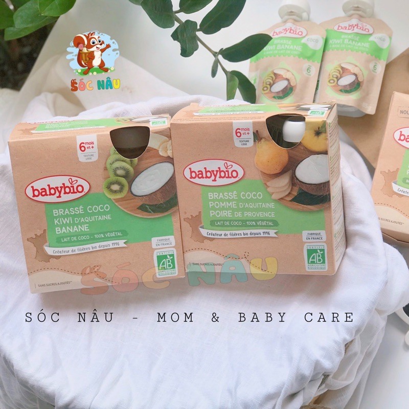 Dị Ứng Đạm Sữa Bò Sữa Chua Babybio Dừa Trái Cây Mix Bô Gạo Hữu Cơ Cho Bé Từ 6 tháng
