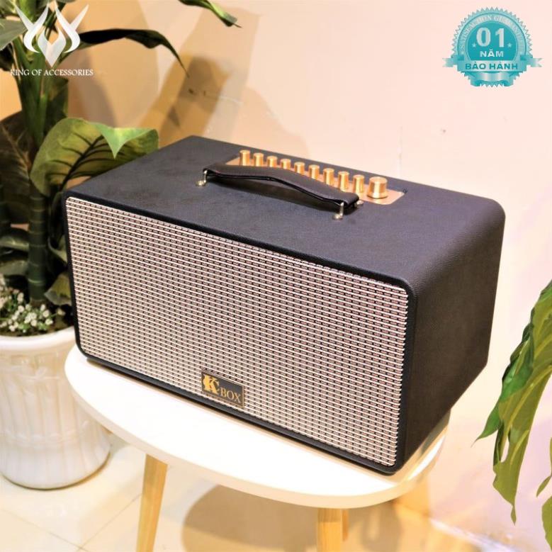 Loa kéo Karaoke bluetooth KCBOX KC270 công suất RMS 100W vỏ gỗ cực đẹp + kèm 2 micro không dây (nhiều màu) phụ kiện 1986