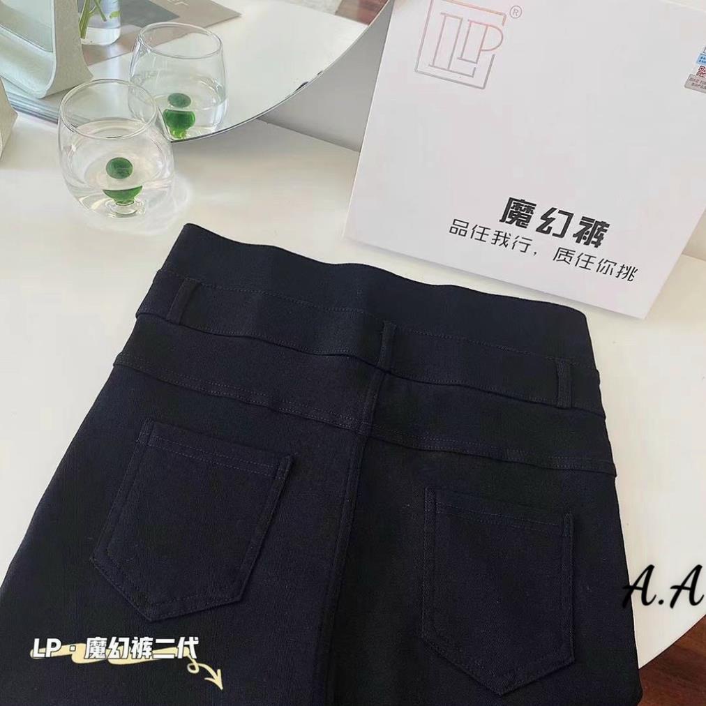 Quần Legging Nữ 3 Khuy Cạp Cao Giả Jeans Hàng Siêu Hot Giả Jean Lót Lông, Hack Dáng, Nâng Mông