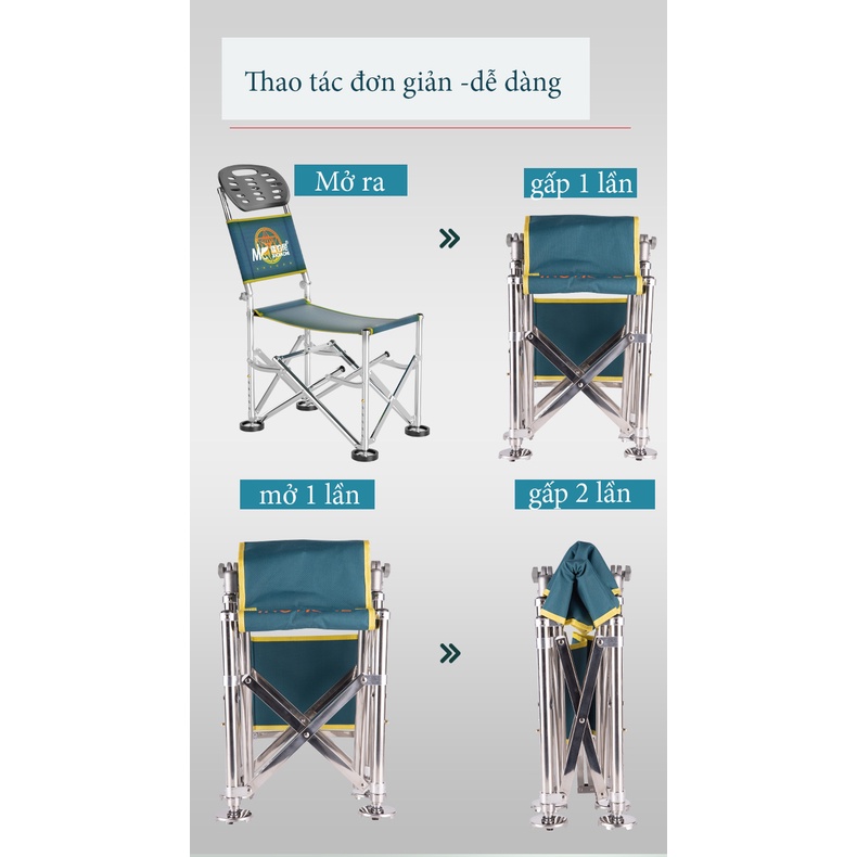 GHẾ ĐỊA HÌNH CHÍNH HÃNG MC JIANDIAONI GẤP GỌN TIỆN LỢI
