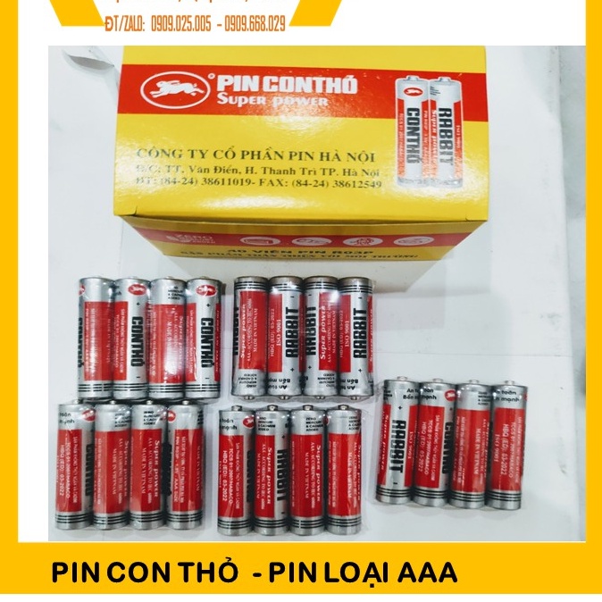 PIN CON THỎ AAA -  An toàn bền vững - Đạt tiêu chuẩn IS0 9001 - sản phẩm của HABACO