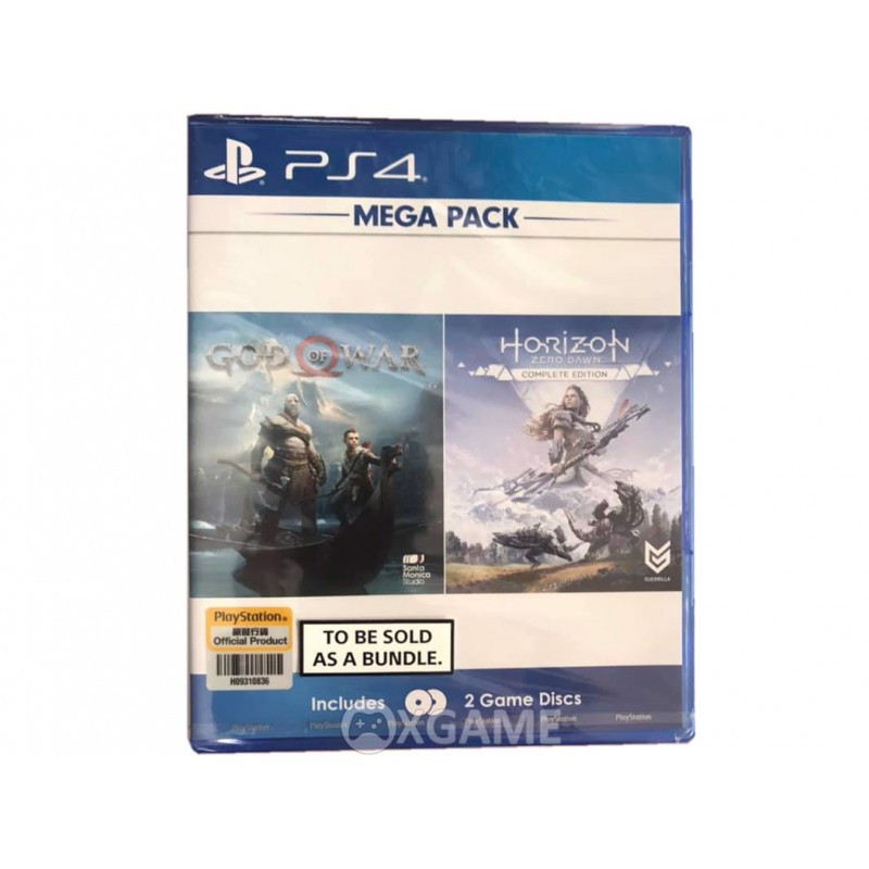 Đĩa game PS4 : God Of War 4 + Horizon Zero Dawn Complete (Megapack)