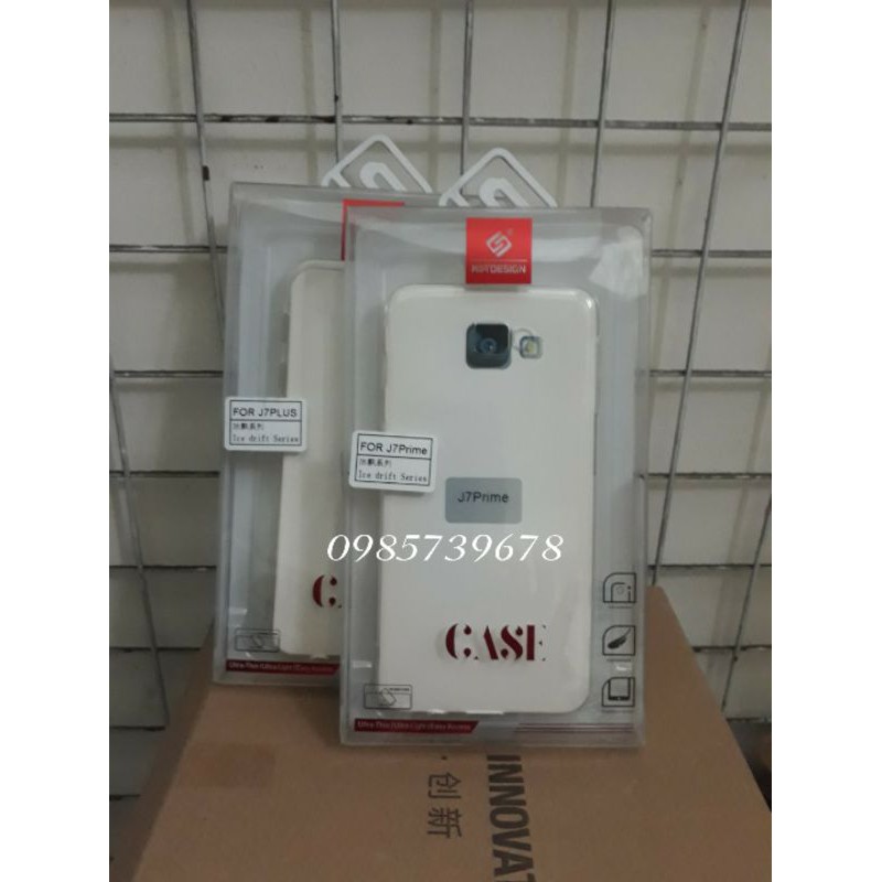 Ốp lưng KT Design cho samsung j7 prime/j7 plus trong suốt