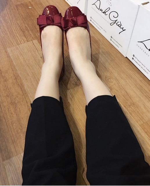 GIÀY BỆT NƠ LỤA DA BÓNG VNXK MỀM ÊM( ảnh thật,kèm video) | BigBuy360 - bigbuy360.vn