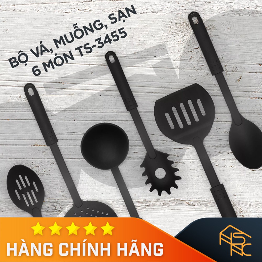 Bộ vá, muỗng, sạn 6 món - Đài Loan - TS3455