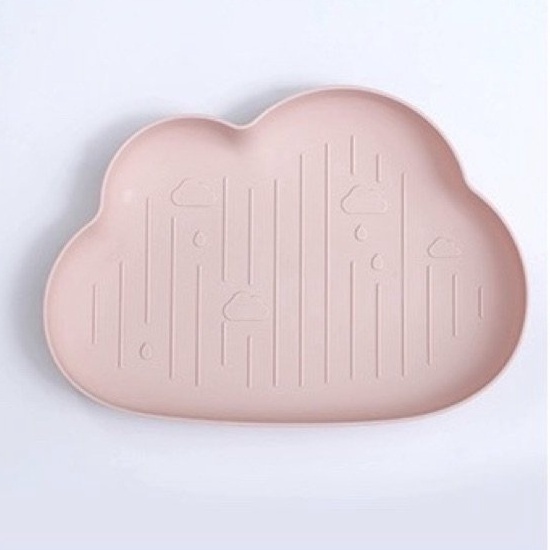 Khay Ăn Dặm Hình Đám Mây Cho Bé Đựng Bát Đũa Đồ Dùng Ăn Dặm Cho Bé