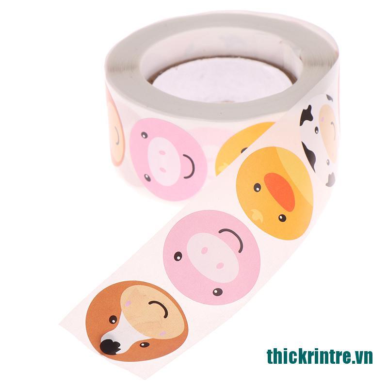 (Mới) 500 Miếng Dán Hình Động Vật Nông Trại Cho Bé