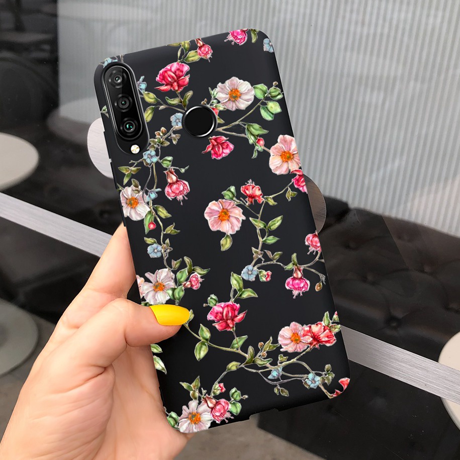 Ốp TPU dẻo màu trơn có họa tiết cho Huawei P30 Lite 2020 MAR-L21A Huawei P30 P30Lite Nova 4E MAR-LX2