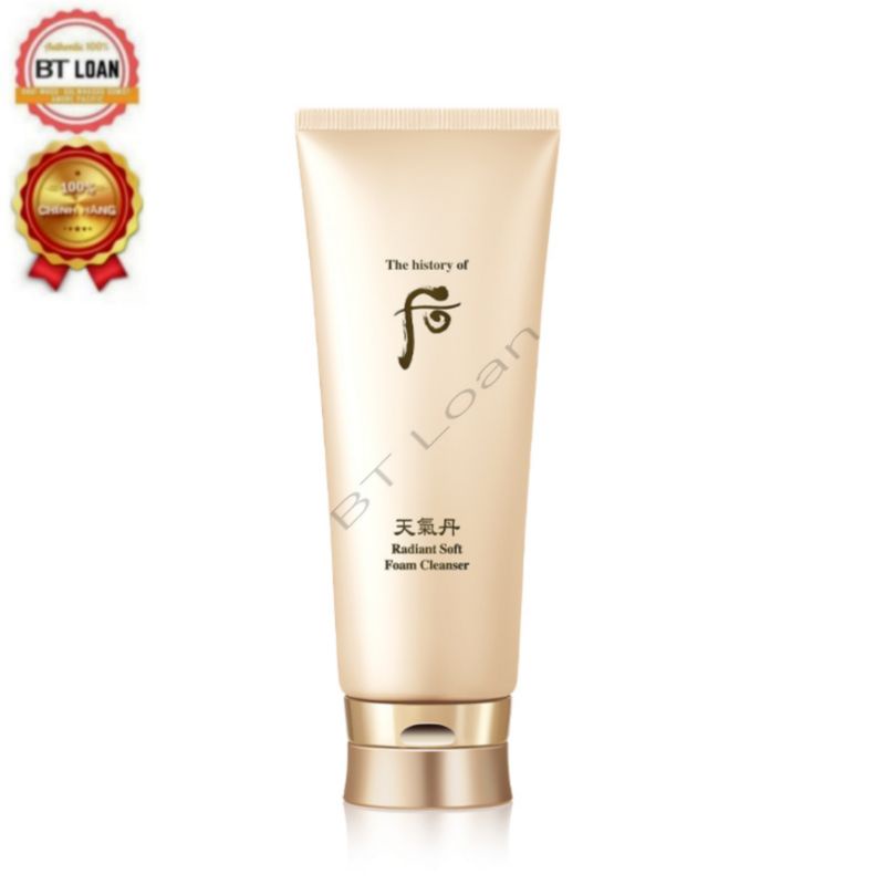 [ Mới ] Sữa rửa mặt dưỡng da tái sinh da giúp da trắng sáng sạch mụn whoo radiant cleansing foam