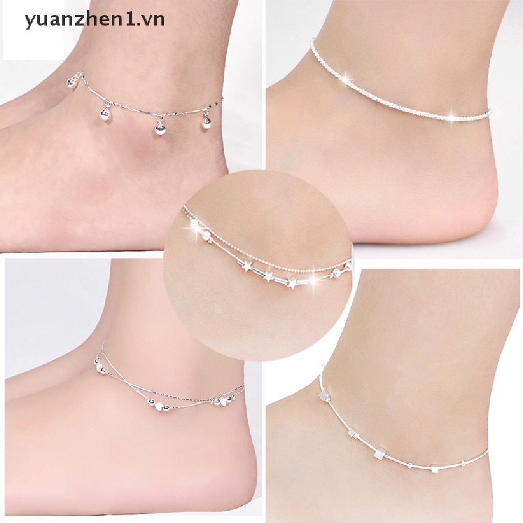 Lắc chân mạ bạc cho đi biển 925