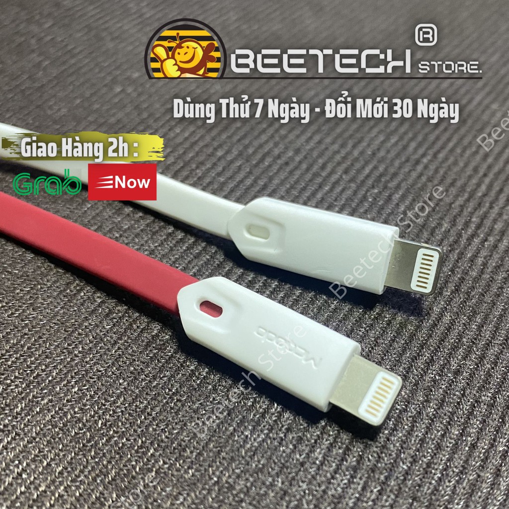 Cáp sạc iPhone ngắn 25cm, dây sạc dẹt truyền dữ liệu Mcdodo - Beetech