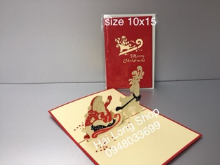 Santa 8 - Noel - Thiệp 3D
