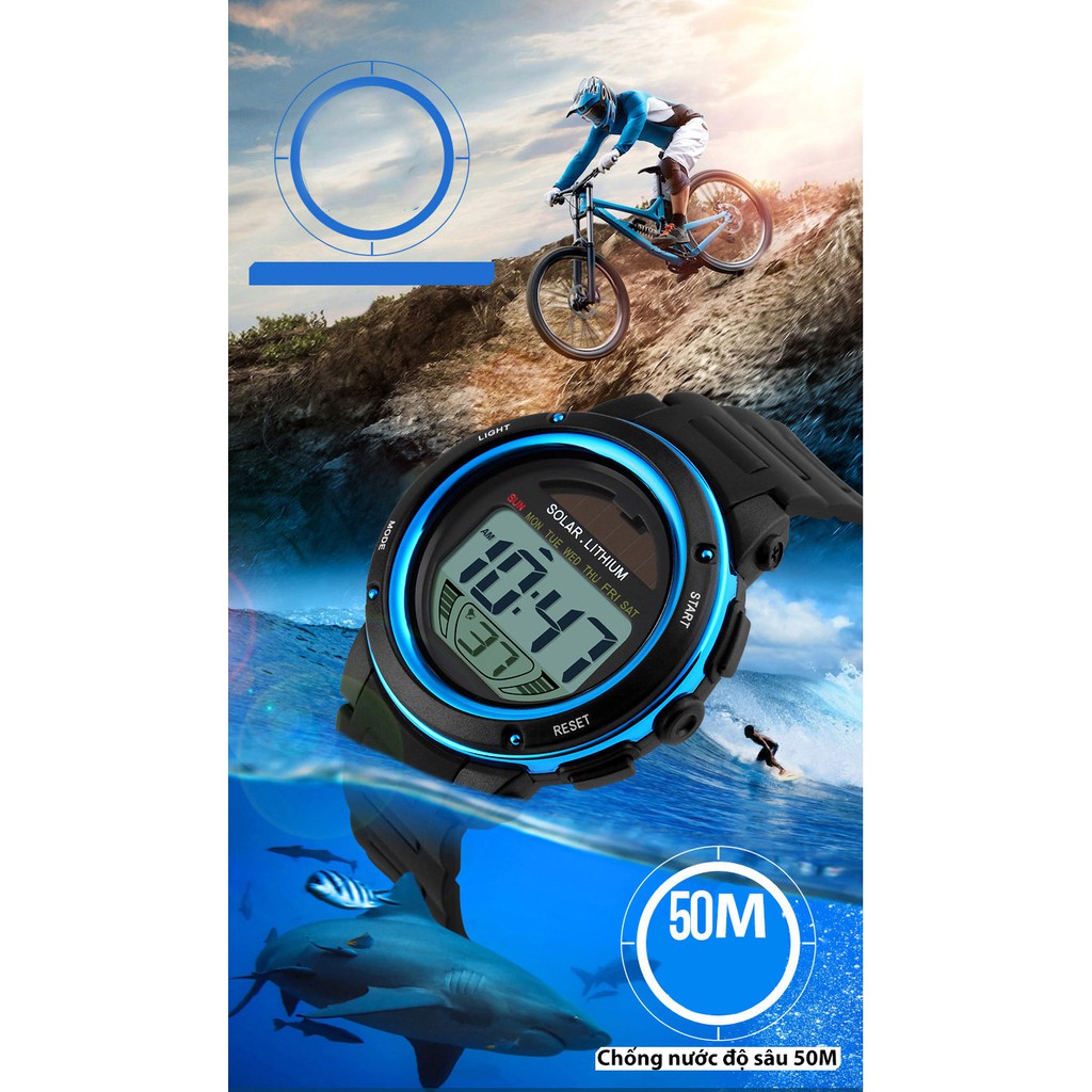 Đồng Hồ Nam SKMEI Dạng Kĩ Thuật Số, Đồng Hồ Thể Thao Năng Lượng Mặt Trời Không Lo Hết Pin, Đa Chức Năng | BigBuy360 - bigbuy360.vn