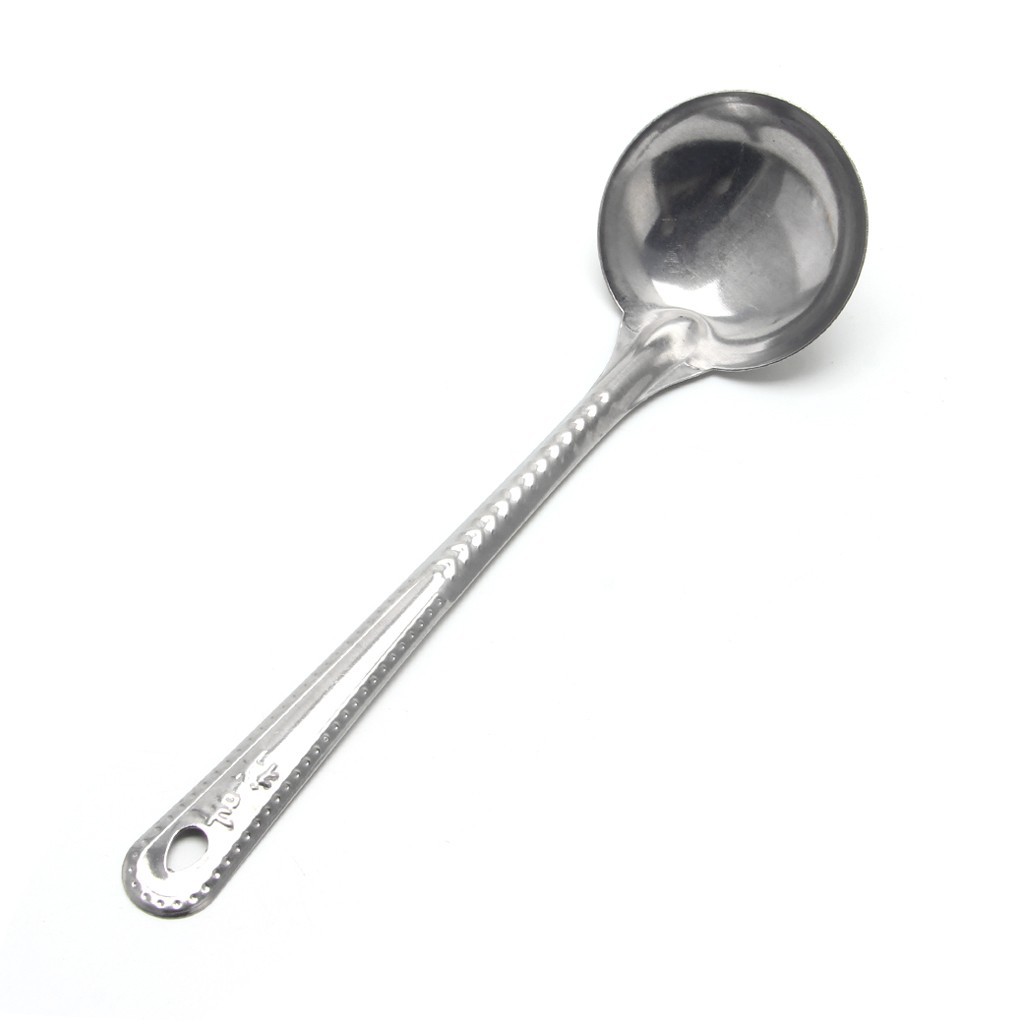 Set 2 vá múc canh vớt thực phẩm bằng thép không gỉ tiện lợi