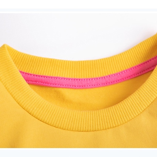 Áo bé gái chất cotton da cá cổ tròn tay dài họa tiết ngộ nghĩnh hàng cao cấp dày đẹp đủ size 2-7t