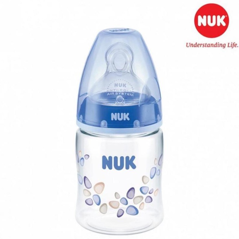 BÌNH SỮA NUK CỔ RỘNG NHỰA PA 150MP
