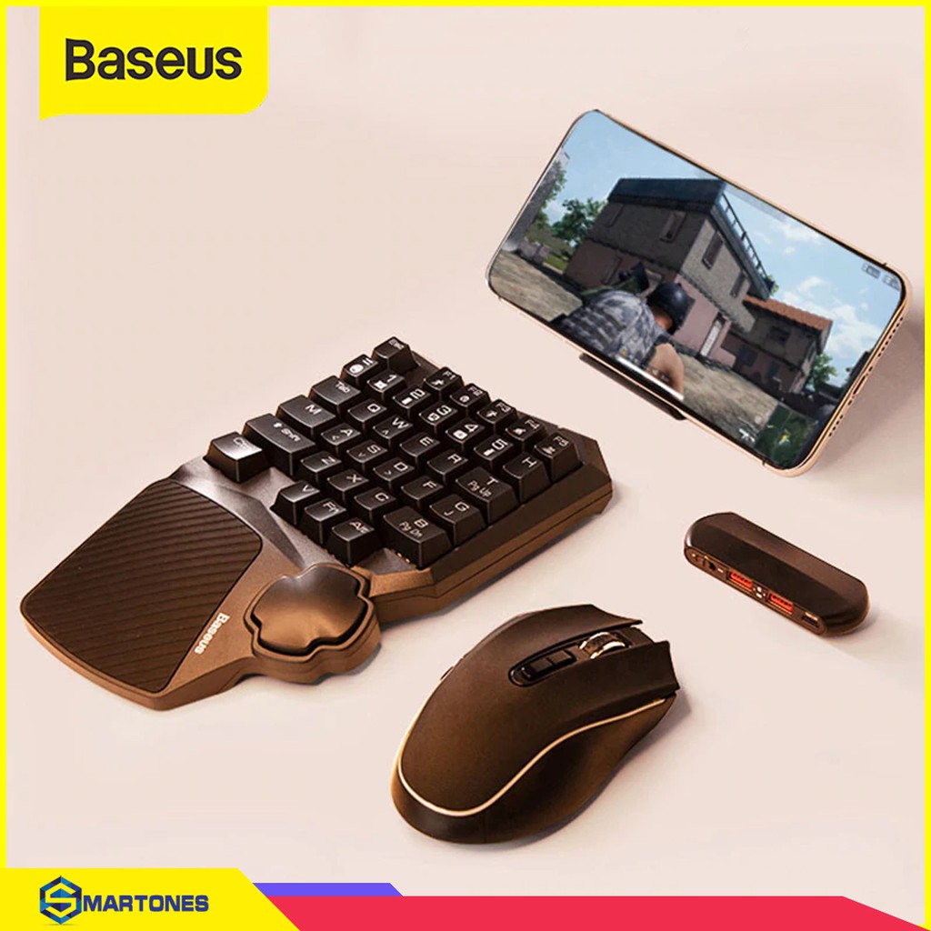 Chuột máy tính Baseus Gamo GM01 thiết kế cao cấp , 9 nút điều khiển 6400 DPI cho laptop, PC và điện thoại