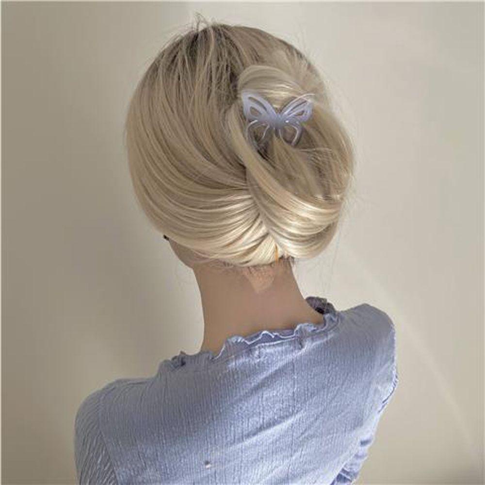 Dây Buộc Tóc Trong Suốt Hình Chữ U Phong Cách Vintage Thanh Lịch Cho Nữ