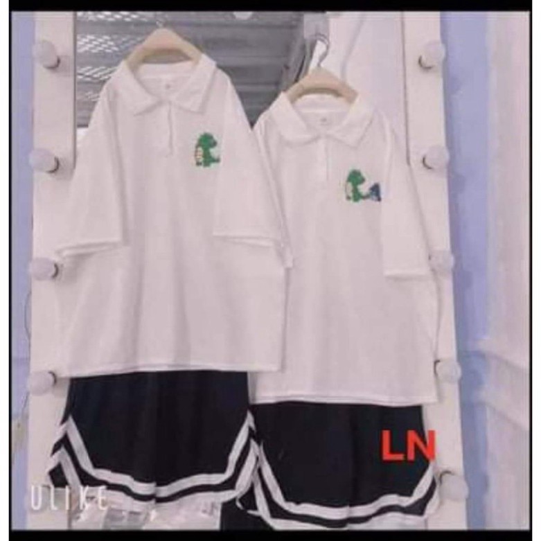 Sét áo polo khủng long bám đuôi + quần đùi V LN0421