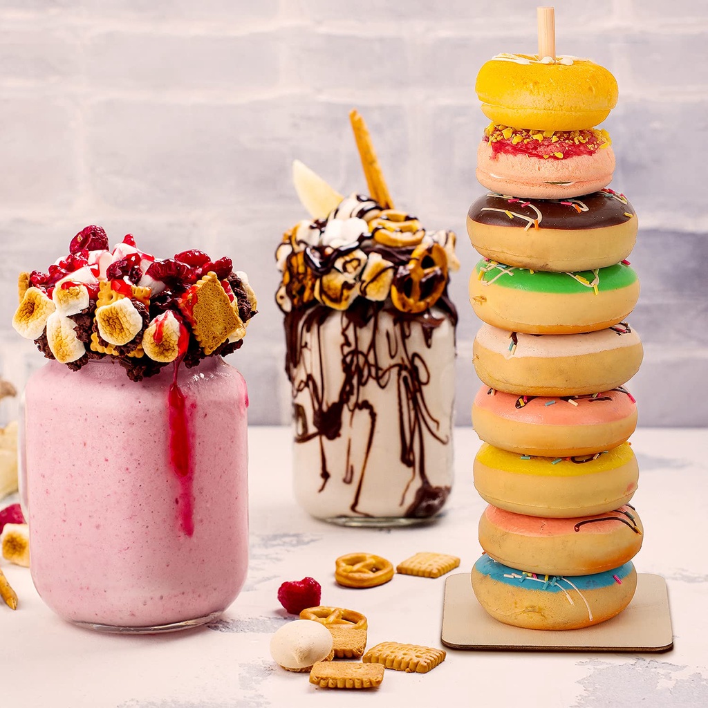 Giá Đỡ Bánh Donut Bằng Gỗ Dùng Trang Trí Tiệc Sinh Nhật