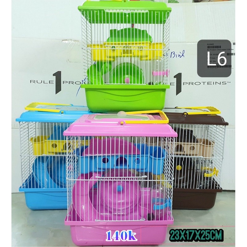 Lồng hamster cổ điển (23x17x25cm) (có clip ráp nhà)