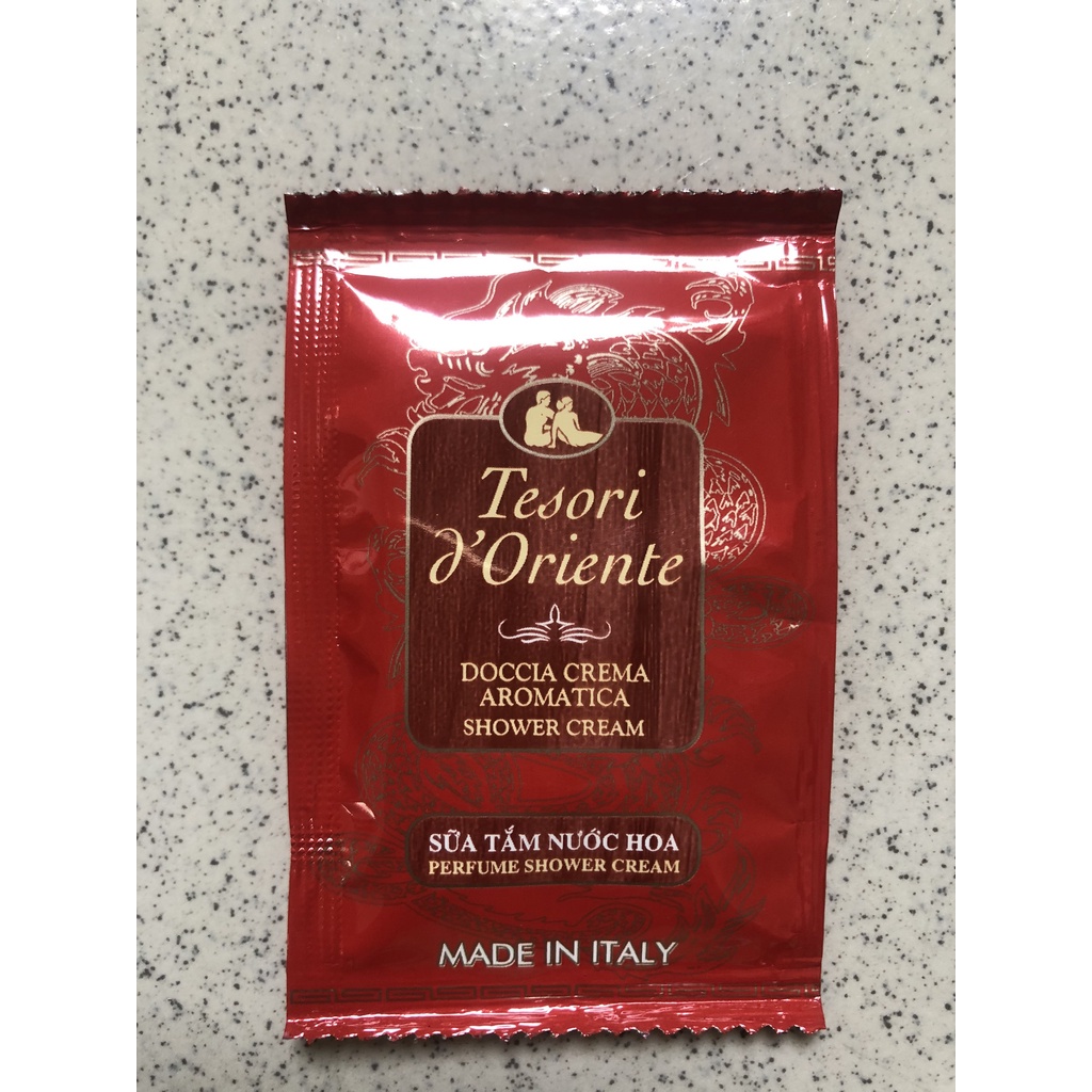 Gói Sữa Tắm Tesori d’Oriente 9ml, Sữa Tắm Gói Du Lịch Tesori