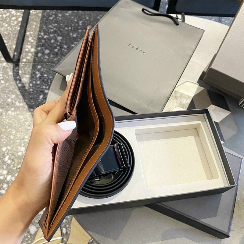 Set ví nam thắt lưng pedr0