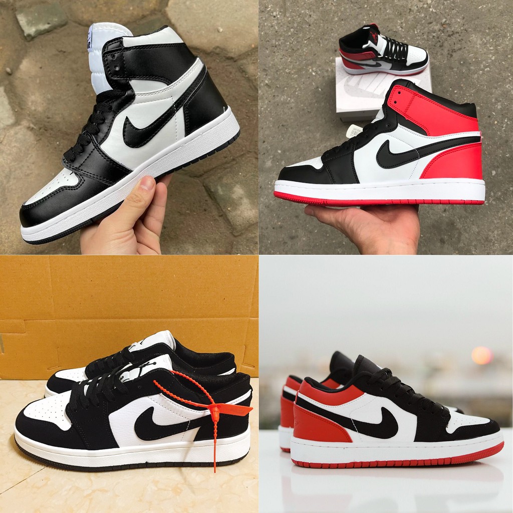 Giày Air Jordan 1 thấp cổ, cao cổ các màu. Giày Force đen trắng, đỏ đen trắng