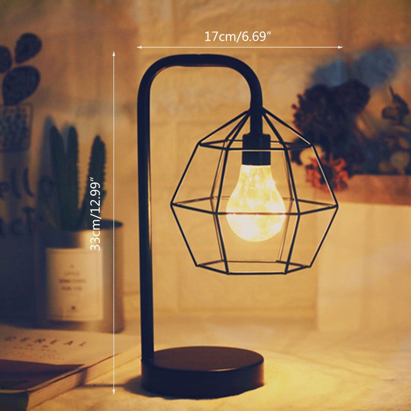 SPMH Minimalist Retro Creative Copper Wire Table Lamp LED Night Light Home Bedroom Decorative Desk Lamp for Decor Lighting