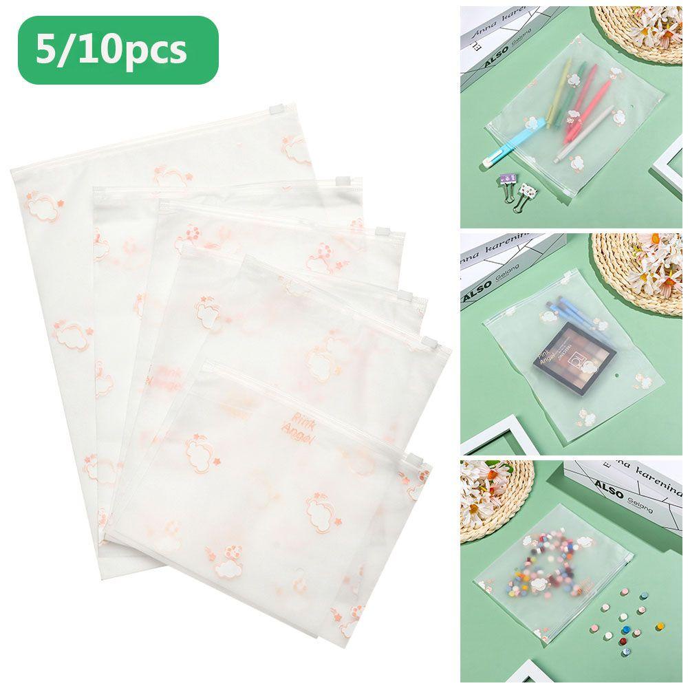 .Set 5 / 10 Túi Nhựa Đựng Giày Trong Suốt Chống Nước Tiện Lợi Khi Đi Du Lịch