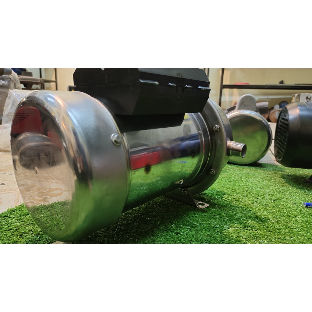 Máy bơm kép inox 304 – 2HP Bơm đầu kép chuyên hút sâu đẩy cao 2021