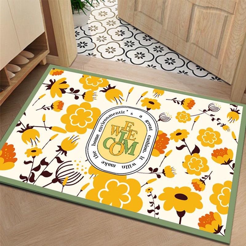 Thảm Lót Sàn Dày Thấm Hút Nước Nhanh Khô Chống Trượt Phong Cách Bắc Âu