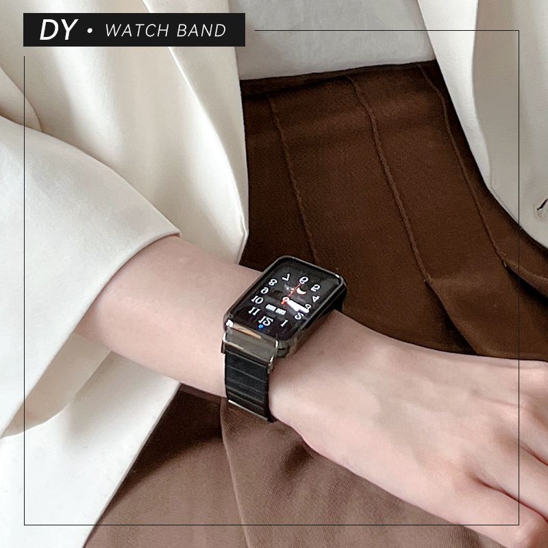 Phù Hợp Dây Đeo Thay Thế Bằng Thép Không Gỉ + Khung Kim Loại Cho Xiaomi mi band 7 pro / mi band 7pro