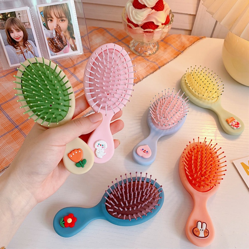 Lược Chải Tóc Massage Da Đầu Họa Tiết Hoạt Hình Dễ Thương