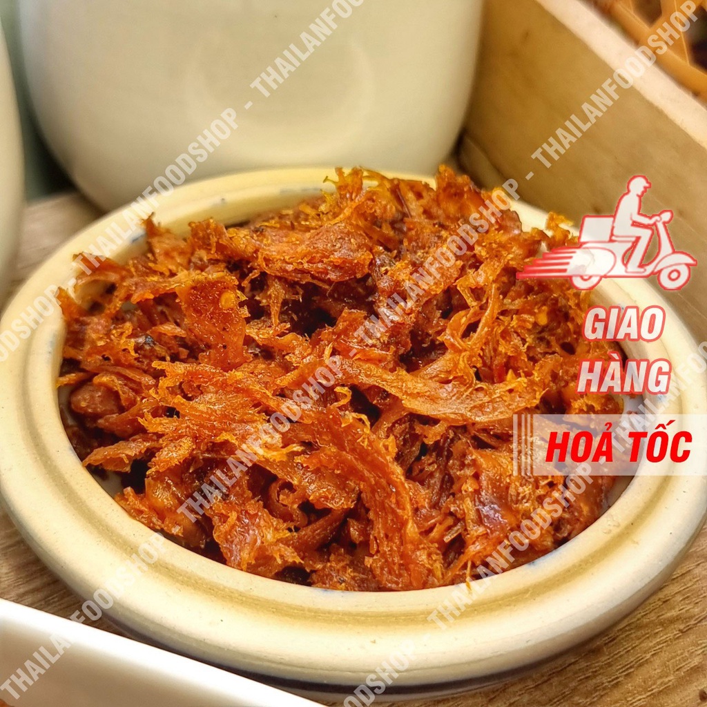 Khô Mực Xé Sợi Tẩm Vị Bình Định - Lon 300Gr