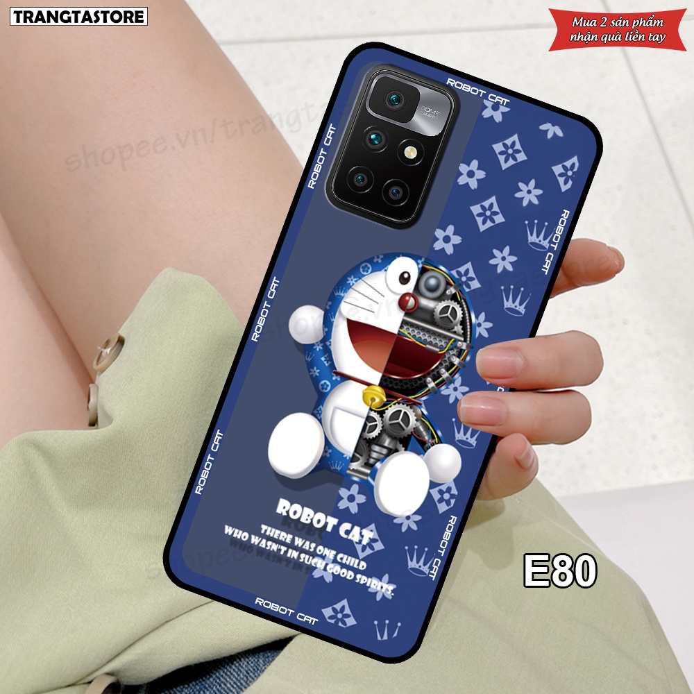 Ốp Xiaomi Redmi 10 in hình gấu Bearbrick,Metal Style,Doremon siêu dễ thương chất lượng