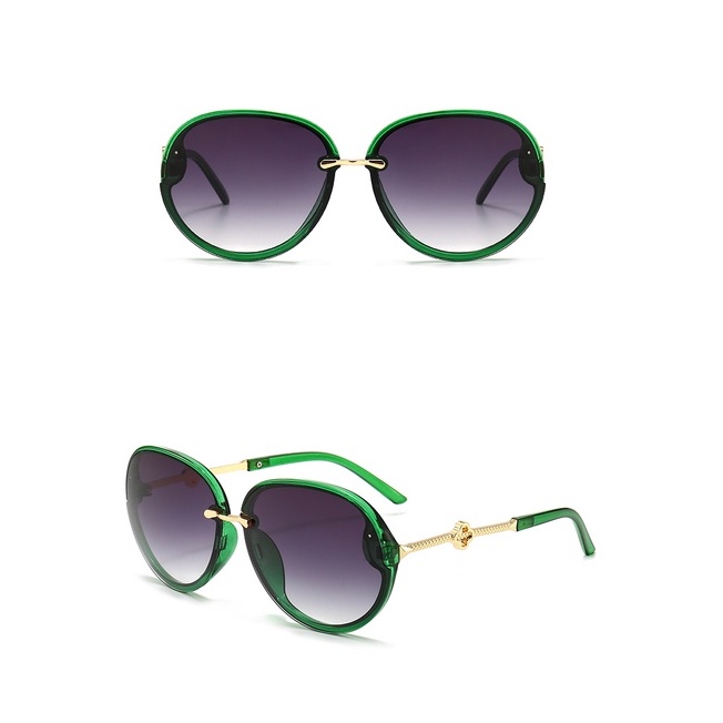 Kính Mát Gọng Tròn Chống Tia UV Phong Cách Đường Phố Cá Tính