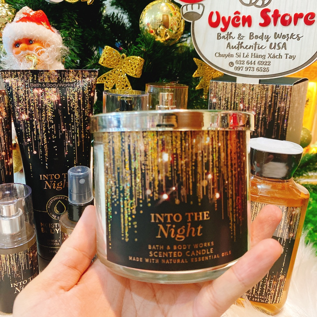 INTO THE NIGHT - Nến Thơm 3 Bấc Bath &amp; Body Works Usa