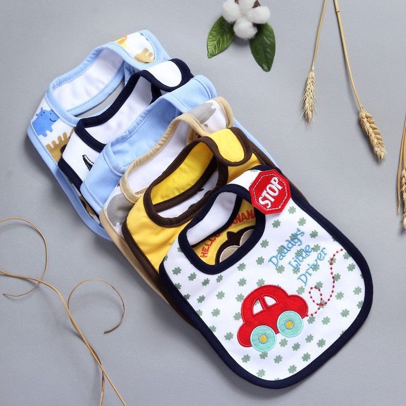 Yếm Dán Vai 3 Lớp Chống Thấm Cao Cấp Nhiều Mẫu