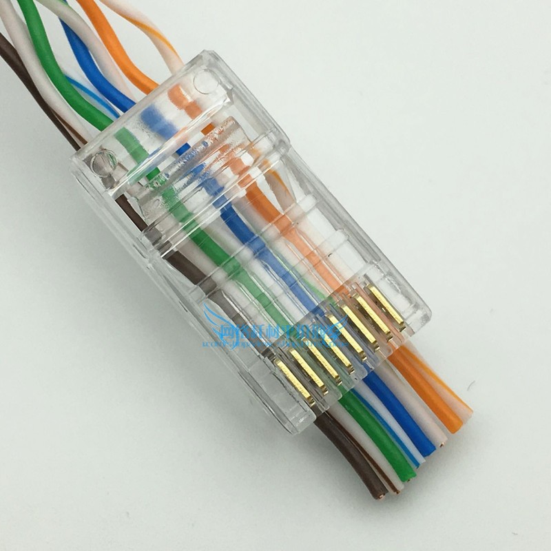 Bộ 100 Hạt mạng xuyên thấu CAT5e/CAT6