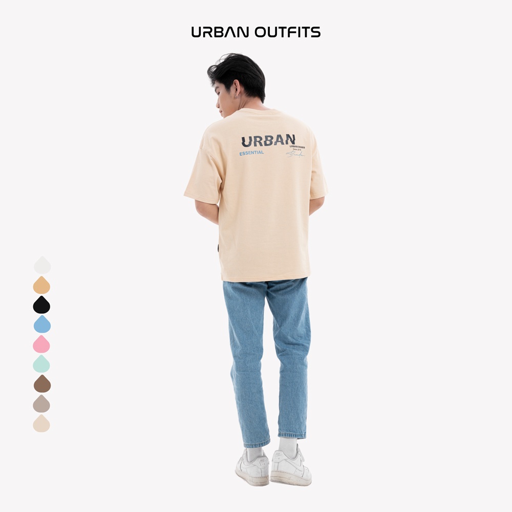 Áo Thun Tay Lỡ Form Rộng URBAN OUTFITS  ATO105 Local Brand In BRONZE ver 2.0 Chất Vải 100% Compact Cotton 250GSM