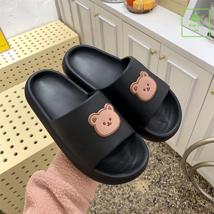 Dép bánh mì nữ hình gấu cao su siêu mềm êm chân(SHOP MỚI HÀNG CHẤT LƯỢNG MONG A/C ỦNG HỘ SHOP Ạ))-THO028